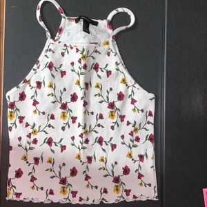 Flower halter top never worn